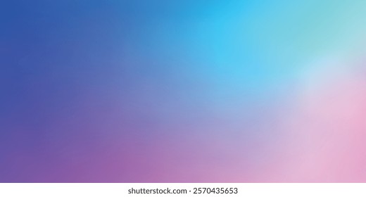 Rainbow Abstract Pastel Gradient Background with Soft Blur Effect, Elegant Vector Banner, and Wallpaper Texture