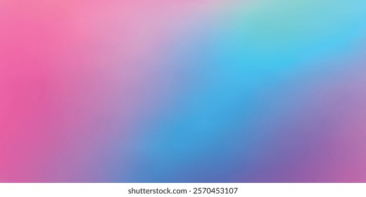 Rainbow Abstract Pastel Gradient Background with Soft Blur Effect, Elegant Vector Banner, and Wallpaper Texture