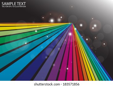 Rainbow abstract space background  vector  template - Vector color template background illustration