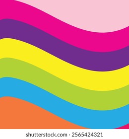 Rainbow Abstract And Space To Put Text Vector Illustration Design Colorful Color Background