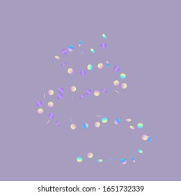 Rainbow Abstract Splash Wallpaper. Confetti Illustration. Round Carnaval Texture. Color FallingFestive Card.