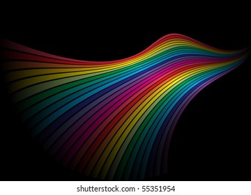 Rainbow  abstract striped surface