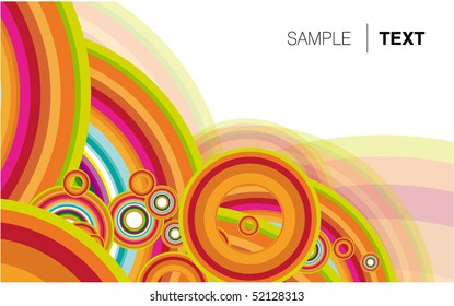 Rainbow abstract. Vector.