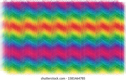 Rainbow Abstract vector art design 