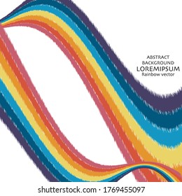 Rainbow abstract vector background. Can be used for wallpaper, pattern fills, textile, web page background, surface textures, Image for advertising booklets, banners.