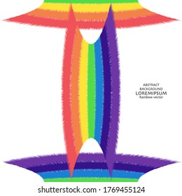 Rainbow abstract vector background. Can be used for wallpaper, pattern fills, textile, web page background, surface textures, Image for advertising booklets, banners.