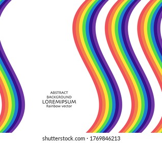 Rainbow abstract vector background. Can be used for wallpaper, pattern fills, textile, web page background, surface textures, Image for advertising booklets, banners.
