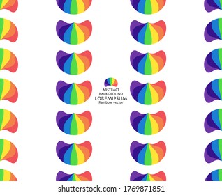Rainbow abstract vector background. Can be used for wallpaper, pattern fills, textile, web page background, surface textures, Image for advertising booklets, banners.
