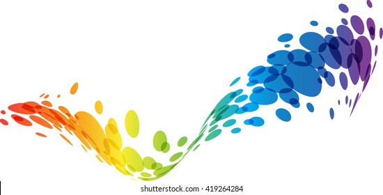 Rainbow Abstract Wave Background