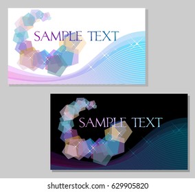 rainbow abstraction of geometric shapes in soft, pastel colors for business cards, postcards, congratulations, banner, logo