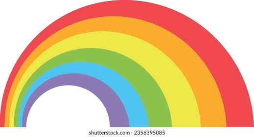 Rainbow arch icon. Color LGBT rights symbol