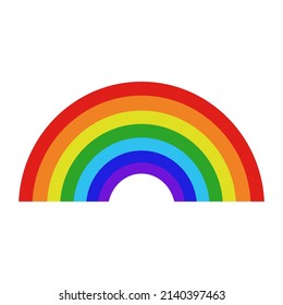 Rainbow arch icon on white background.