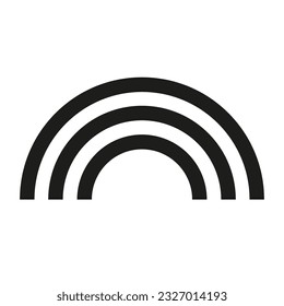 Icono de arco iris. Ilustración vectorial. EPS 10.