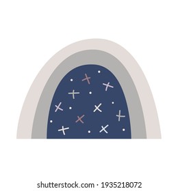 rainbow or arch in simple style