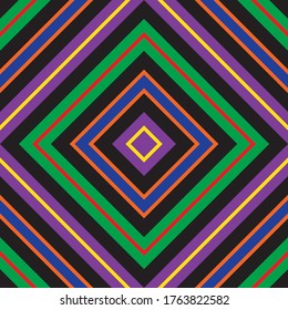 Arcoiris Argyle diagonal rayado fondo de patrón sin costura adecuado para textiles de moda, gráficos