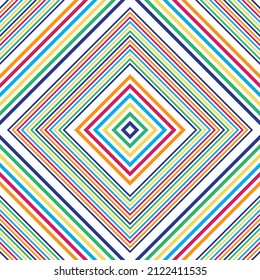 Rainbow Argyle Diagonal striped seamless pattern for fashion textiles, homeware, graphics