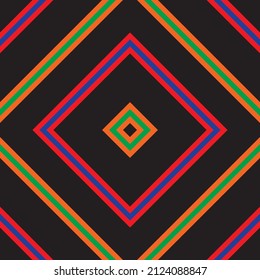 Rainbow Argyle Diagonal striped seamless pattern for fashion textiles, homeware, graphics