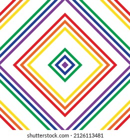 Rainbow Argyle Diagonal striped seamless pattern for fashion textiles, homeware, graphics