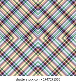 Rainbow Argyle Plaid Tartan textured Seamless pattern design suitable for fashion textiles and graphics