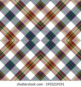 Rainbow Argyle Plaid Tartan textured Seamless pattern design suitable for fashion textiles and graphics