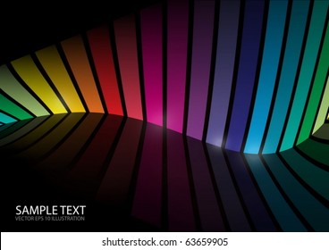 Rainbow arranged color vector  space - Background vector space illustration