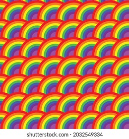 Rainbow art background. Vector pattern. Abstract geometric striped pattern. Vector illustration. Wavy pattern.
