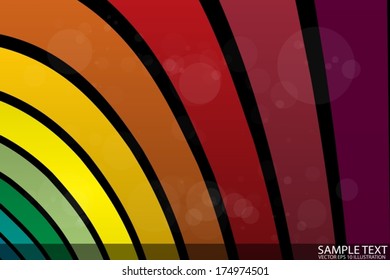 Rainbow art colors arranged background  illustration  - Vector rainbow stripes  background illustration