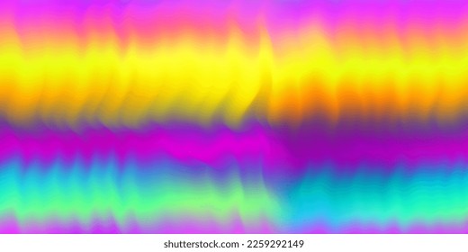 Rainbow aurora borealis abstract seamless pattern. Vibrant Iridescent background in 80s and 90s style. Tie dye art gradient effect. Unicorn wallpaper. Fairy tale backdrop. Gradient mesh