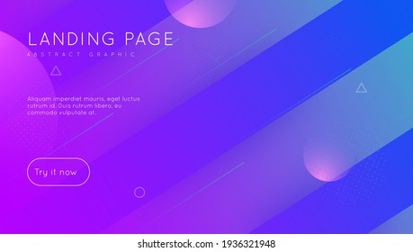 Rainbow Background. 3d Landing Page. Cool Abstract Cover. Gradient Flyer. Digital Shapes. Blue Hipster Design. Spectrum Presentation. Mobile Page. Magenta Rainbow Background