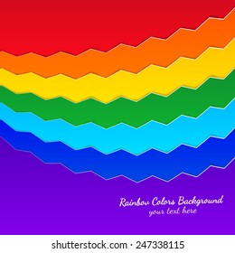 Rainbow Background. Abstract Colorful Vector Illustration