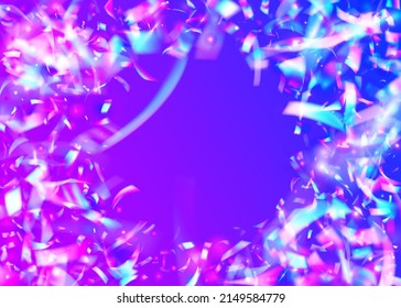 Rainbow Background. Blue Blur Texture. Cristal Glare. Holiday Art. Hologram Confetti. Metal Realistic Wallpaper. Party Burst. Luxury Foil. Pink Rainbow Background