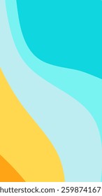 Rainbow background with curved lines. Abstract texture of wavy lines with colorful colors.