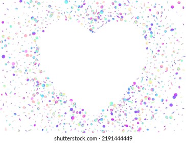 Rainbow Background. Disco Element. Glamour Foil. Modern Art. Party Colorful Wallpaper. Blue Shiny Texture. Glitch Confetti. Carnival Effect. Purple Rainbow Background