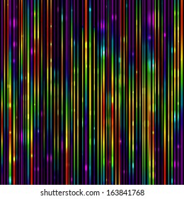 Rainbow background in disco style with light effects .