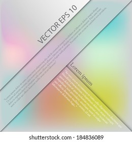Rainbow background divided on parts with place for text.