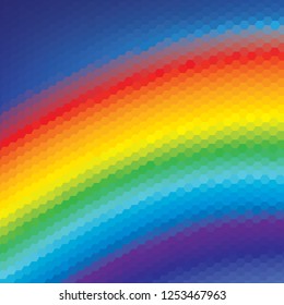 Rainbow background with geometric texture, vector illustration, eps-8