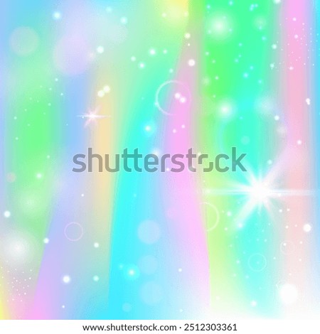 Rainbow Background. Green Kawaii Gradient. Unicorn Hologram. Iridescent Fantasy Mesh. Yellow Mystical Invitation. Pink Sparkles Pattern. Fairy Backdrop. Candy Rainbow Background.