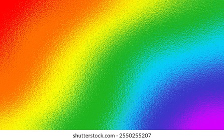 Rainbow background. Iridescent gradient texture. Abstract color foil. multicolored pattern. Watercolor with metallic effect. Metal neon ombre. Colored surface for print designs. Vector illustration