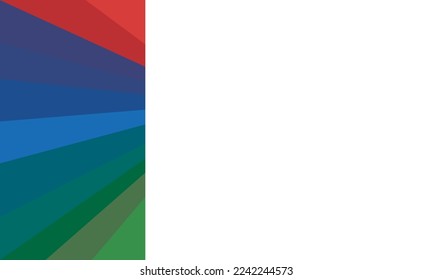 rainbow background landscape with copy space area. Vector illustration