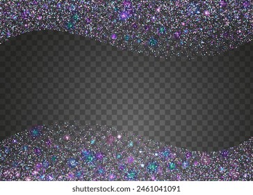 Rainbow Background. Laser Texture. Holographic Glitter. Falling Design. Iridescent Confetti. Light Abstract Explosion. Purple 3d Serpentine. Cristal Dust. Pink Rainbow Background