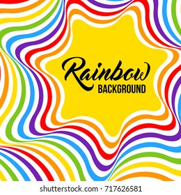 Rainbow background LGBT colors. Abstract geometric pattern. Vector illustration.