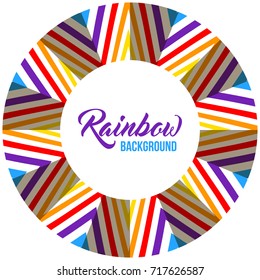 Rainbow background LGBT colors. Abstract geometric pattern. Vector illustration.