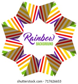 Rainbow background LGBT colors. Abstract geometric pattern. Vector illustration.