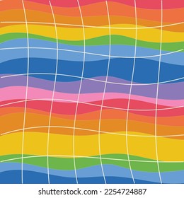 Rainbow background . LGBT flag. Pride.Diversity. Fabric Colorful.