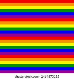 Rainbow background of LGBTQ pride. Background of the rainbow flag of LGBTQIA, Gay Pride. Vector background with striped pattern and colors of the Pride of Progress flag. Seamless vector illustration.