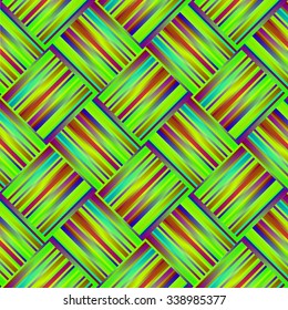  rainbow Background with Lines and Stripes, sewing textiles. Vector Illustration