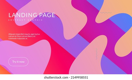 Rainbow Background. Modern Banner. Neon Website. Color Landing Page. Purple Hipster Poster. Bright Paper. Wavy Gradient Shape. Commercial Illustration. Magenta Rainbow Background