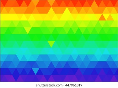 Rainbow background, mosaic, colorful.
