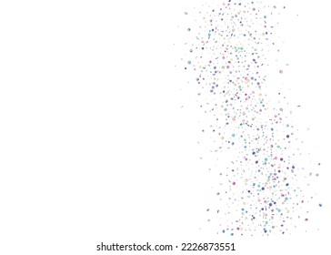 Rainbow Background. Party Design. Violet Retro Tinsel. Bright Art. Holographic Effect. Fiesta Foil. Falling Confetti. Shiny Colorful Serpentine. Purple Rainbow Background