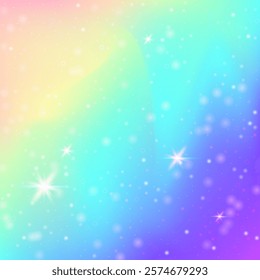 Rainbow Background. Pink Kawaii Gradient. Fairy Invitation. Iridescent Cosmic Mesh. Purple Blurred Hologram. Lilac Abstract Pattern. Magic Texture. Cute Rainbow Background.